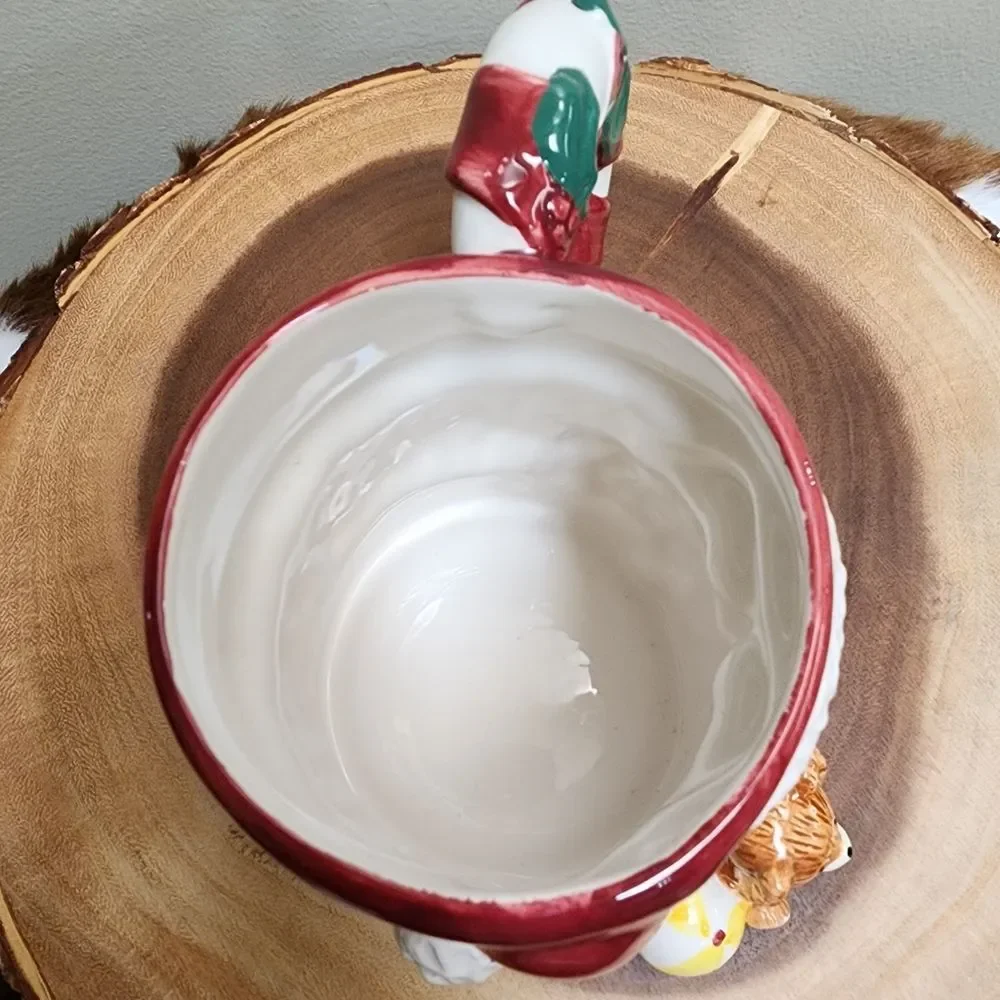 Santa Mug Vintage 90’s Tis The Season Christmas Santa Cup Hot Cocoa Mug